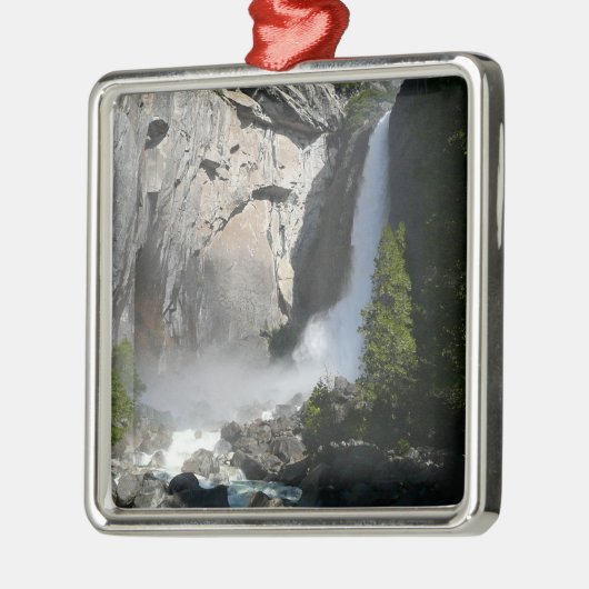 Yosemite Lagere Herfsten uit het Yosemite National Metalen Ornament (Links)