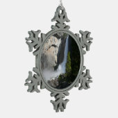 Yosemite Lagere Herfsten uit het Yosemite National Tin Sneeuwvlok Ornament (Links)