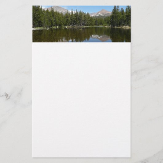 Yosemite Lake Reflection Briefpapier (Voorkant)