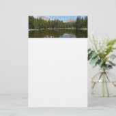 Yosemite Lake Reflection Briefpapier (Staand voorkant)