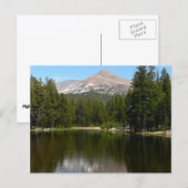 Yosemite Lake-weerkaatsing Briefkaart (Voorkant / Achterkant)