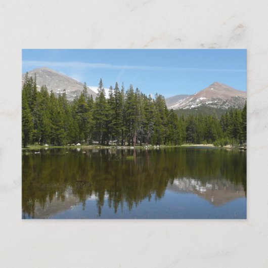Yosemite Lake-weerkaatsing Briefkaart (Voorkant)