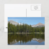 Yosemite Lake-weerkaatsing Briefkaart (Voorkant / Achterkant)