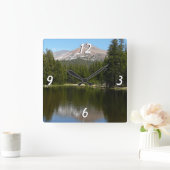 Yosemite Lake-weerkaatsing Vierkante Klok (Huis)