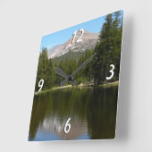 Yosemite Lake-weerkaatsing Vierkante Klok (Hoek)