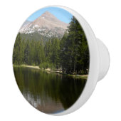 Yosemite Lake Weerspiegeling Keramische Knop (Rechts)