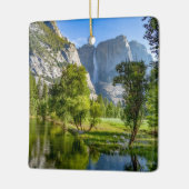 Yosemite Landschap Kerstmis Keramisch Ornament (Links)