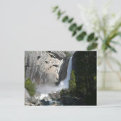 Yosemite Lower Falls bij het Lower Yosemite Falls  Briefkaart (Staand voorkant)
