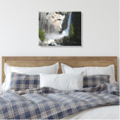 Yosemite Lower Falls bij het Lower Yosemite Falls Canvas Afdruk (Insitu (Slaapkamer))