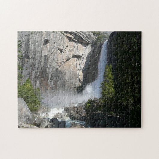 Yosemite Lower Falls bij het Lower Yosemite Falls Legpuzzel (Horizontaal)