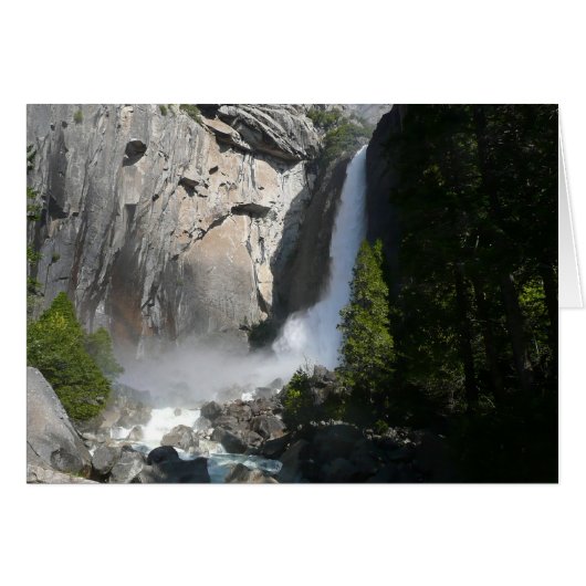 Yosemite Lower Falls bij Lower Yosemite Falls Trai (Voorkant Horizontaal)