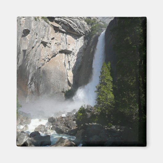 Yosemite Lower Falls bij Lower Yosemite Falls Trai Magneet (Voorkant)