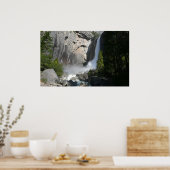 Yosemite Lower Falls bij Lower Yosemite Falls Trai Poster (Keuken)