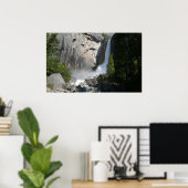 Yosemite Lower Falls bij Lower Yosemite Falls Trai Poster (Thuiskantoor)