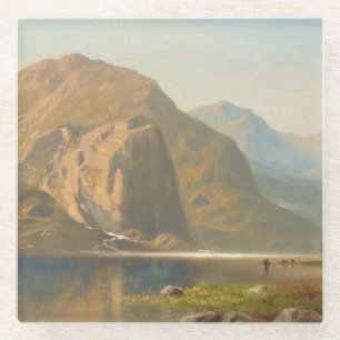 Yosemite Majestic Landschap door Albert Bierstadt Glazen Onderzetter