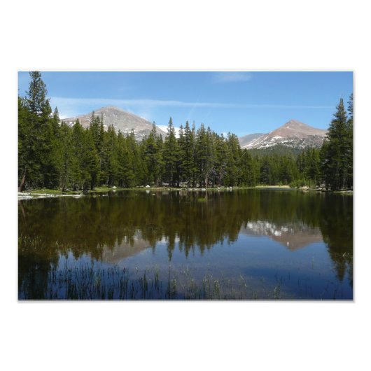 Yosemite-meerreflectie Foto Afdruk (Voorkant)