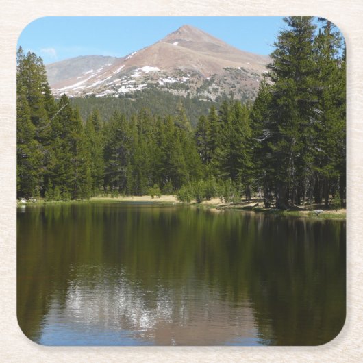 Yosemite-meerreflectie Kartonnen Onderzetters (Voorkant)