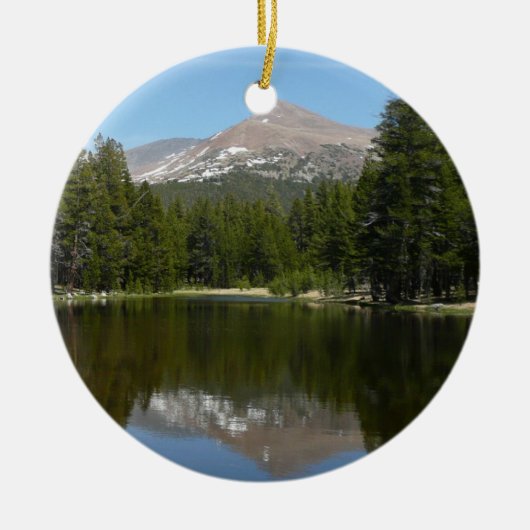 Yosemite-meerreflectie Keramisch Ornament (Voorkant)