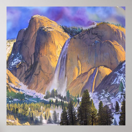Yosemite Mountain Poster (Voorkant)