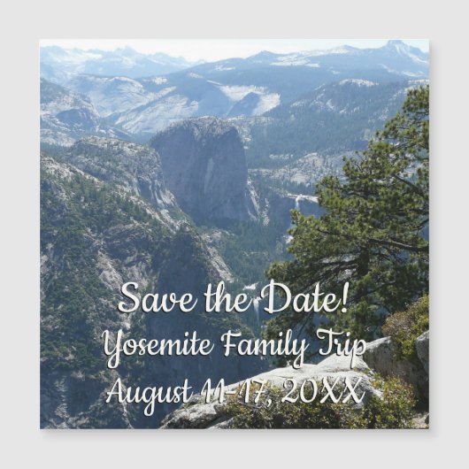 Yosemite Mountain-Uitzicht in het Nationaal Park Y (Voorkant)