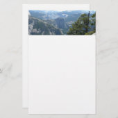 Yosemite Mountain-Uitzicht in het Nationaal Park Y Briefpapier (Voorkant / Achterkant)