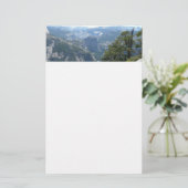 Yosemite Mountain-Uitzicht in het Nationaal Park Y Briefpapier (Staand voorkant)