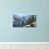 Yosemite Mountain-Uitzicht in het Nationaal Park Y Canvas Afdruk (Insitu (Houten vloer))