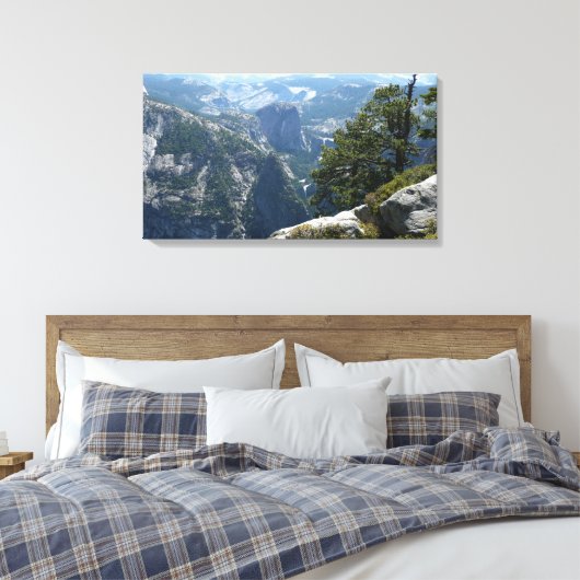 Yosemite Mountain-Uitzicht in het Nationaal Park Y Canvas Afdruk (Insitu (Slaapkamer))