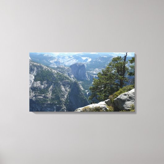 Yosemite Mountain-Uitzicht in het Nationaal Park Y Canvas Afdruk (Voorkant)