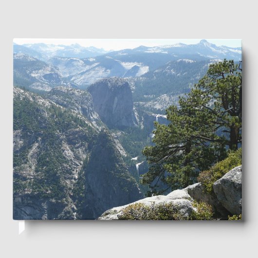 Yosemite Mountain-Uitzicht in het Nationaal Park Y Gastenboek (Voorkant)