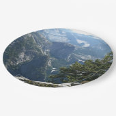 Yosemite Mountain-Uitzicht in het Nationaal Park Y Papieren Bordje (Gekanteld)