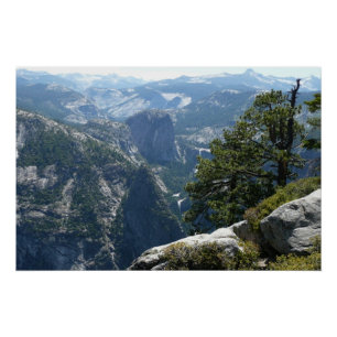 Yosemite Mountain-Uitzicht in het Nationaal Park Y Poster