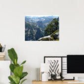 Yosemite Mountain-Uitzicht in het Nationaal Park Y Poster (Thuiskantoor)