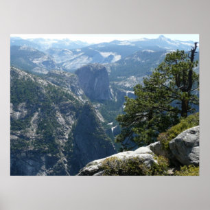 Yosemite Mountain-Uitzicht in het Nationaal Park Y Poster