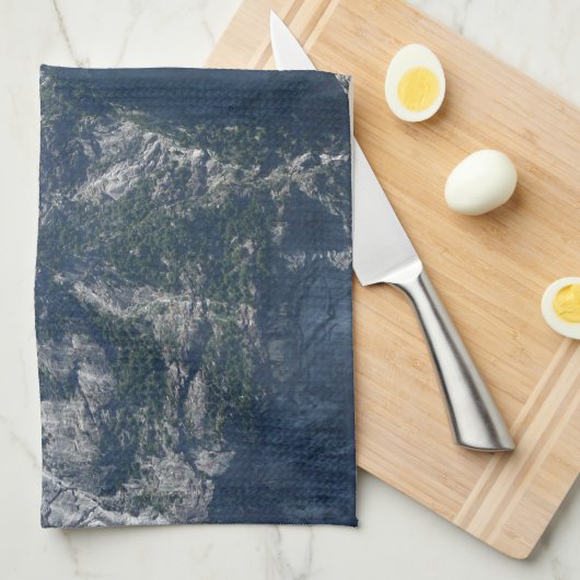 Yosemite Mountain-Uitzicht in het Nationaal Park Y Theedoek (Quarter Fold)