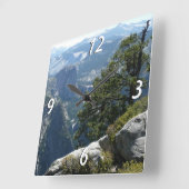 Yosemite Mountain-Uitzicht in het Nationaal Park Y Vierkante Klok (Hoek)