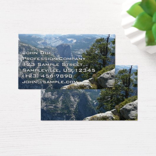 Yosemite Mountain-Uitzicht in het Nationaal Park Y Visitekaartje (Bureau)