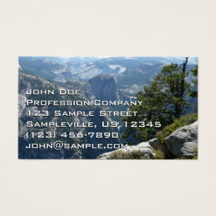 Yosemite Mountain View in Yosemite National Park Visitekaartje