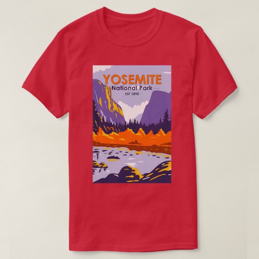 Yosemite Nationaal Park El Capitan in het najaar C T-shirt (Design voorkant)
