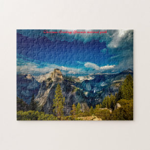 Yosemite nationaal park. Kerstgroeten Legpuzzel