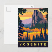 Yosemite, Nationaal Park, VS, Reizen Briefkaart (Voorkant / Achterkant)
