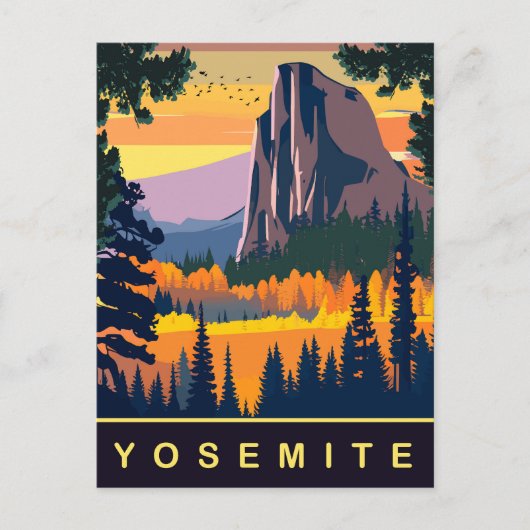Yosemite, Nationaal Park, VS, Reizen Briefkaart (Voorkant)