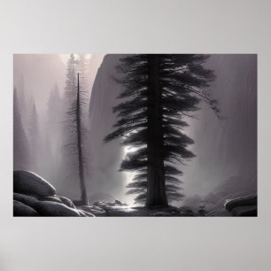 Yosemite National - Colorful Painting Poster