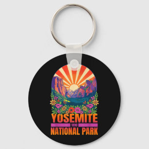 Yosemite National Park 1890 Retro Vintage Wandelen Sleutelhanger