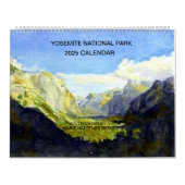 YOSEMITE NATIONAL PARK 2025 WATERVERF KALENDER (Hoes)