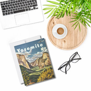 Yosemite National Park, Antiek, Verjaardag Briefkaart