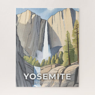 Yosemite National Park   Aquarel Reizen Legpuzzel