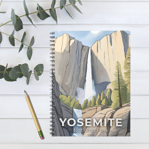 Yosemite National Park   Aquarel Reizen Notitieboek