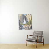 Yosemite National Park | Aquarel Reizen Wandkleed (In situ)