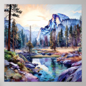 Yosemite National Park Art Print (Voorkant)